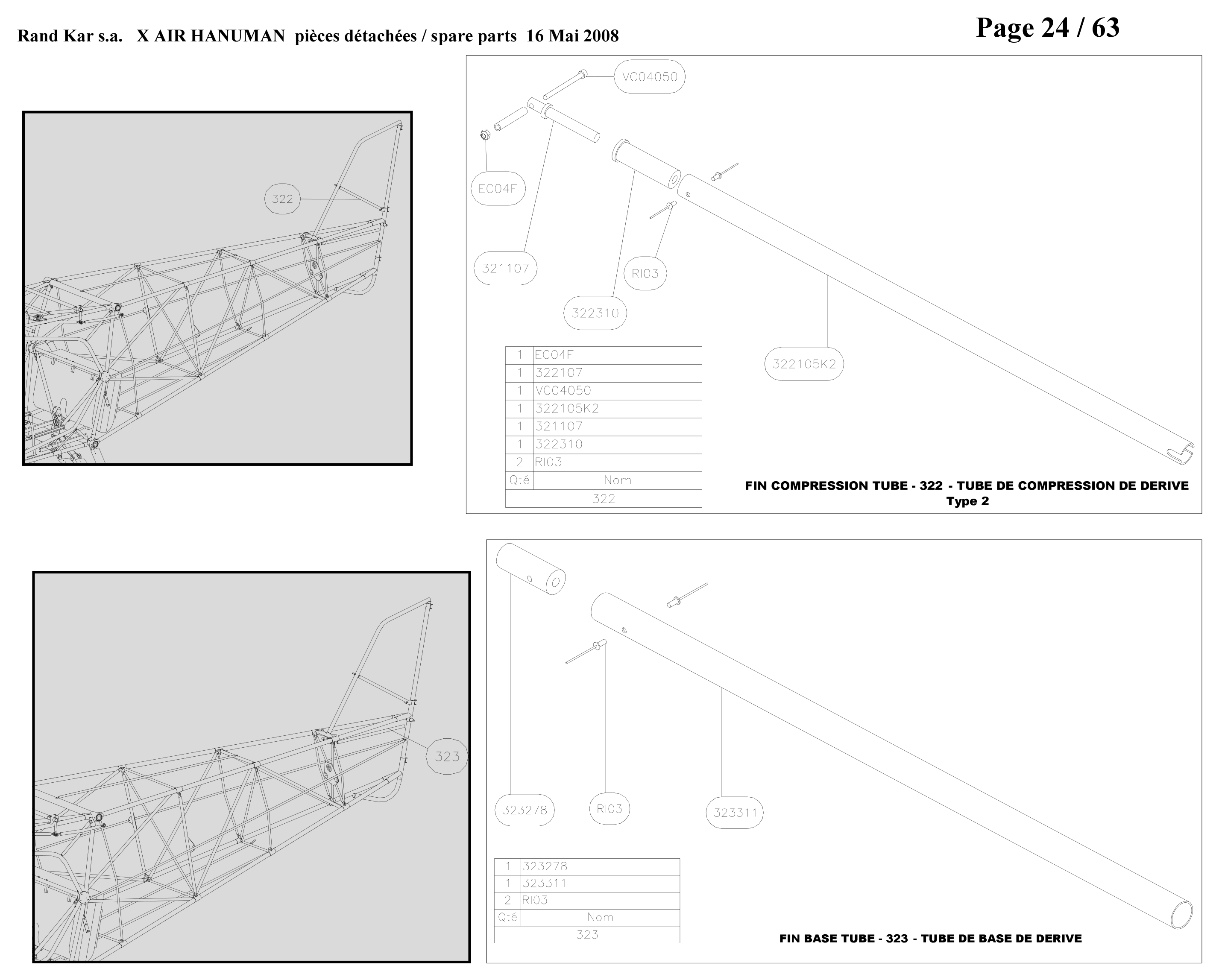 Fin base tube – Hanuman parts diagram
