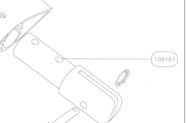 106161 – Rear wing strut (X-Air F Gumnam) spare part diagram