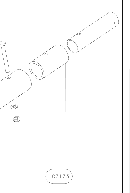 107173 – Elevator control tube (X-Air F Gumnam) spare part diagram