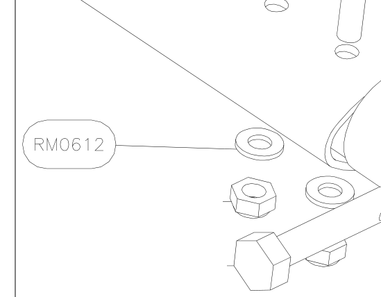 RM0612 – Elevator control tube (X-Air F Gumnam) spare part diagram
