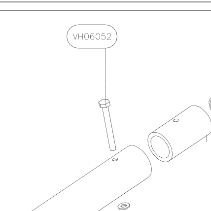 VH06052 – Elevator control tube (X-Air F Gumnam) spare part diagram
