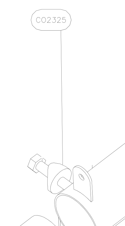CO2325 – Nose wheel tube (X-Air F Gumnam) spare part diagram