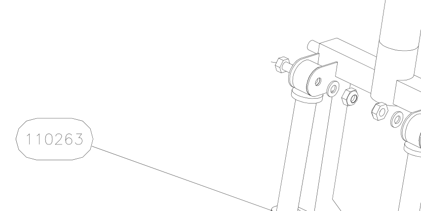 110263 – Front fork (X-Air F Gumnam) spare part diagram