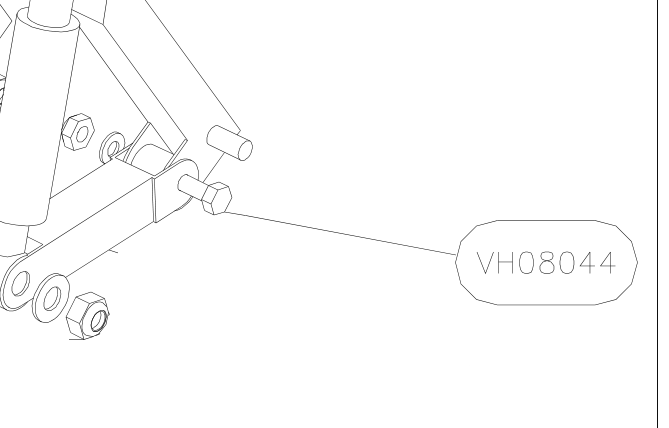 VH08044 – Front fork (X-Air F Gumnam) spare part diagram