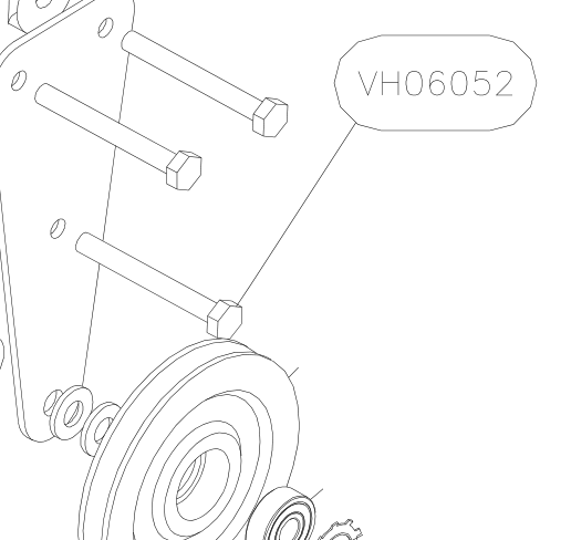 VH06052 – Main axle (X-Air F Gumnam) spare part diagram