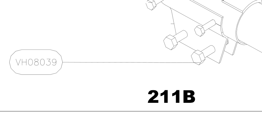 VH08039 – Main axle (X-Air F Gumnam) spare part diagram