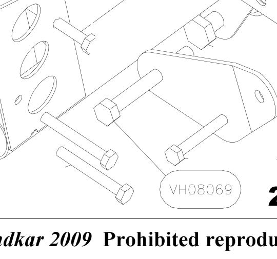 VH08069 – Main axle (X-Air F Gumnam) spare part diagram