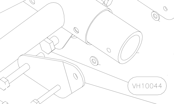 VH10044 – Main axle (X-Air F Gumnam) spare part diagram