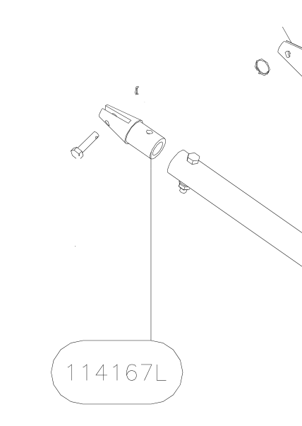 114167L – Tension leg tube (X-Air F Gumnam) spare part diagram