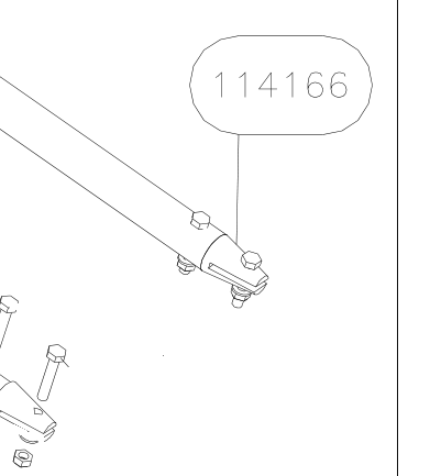 114166 – Tension leg tube (X-Air F Gumnam) spare part diagram