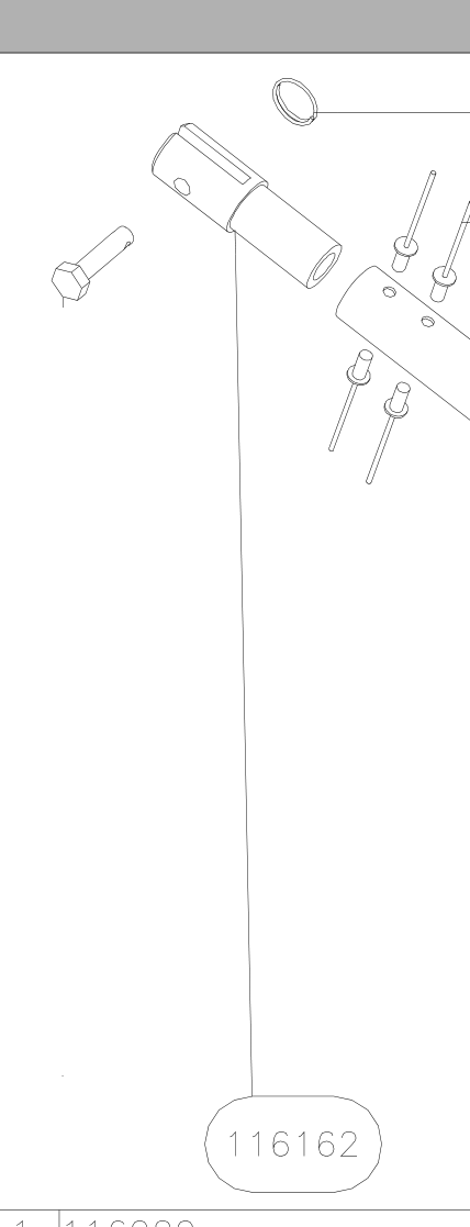116162 – Short jury struts (X-Air F Gumnam) spare part diagram