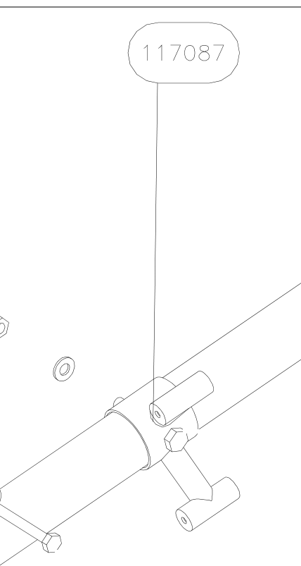 117087 – Elevator tube front part (X-Air F Gumnam) spare part diagram