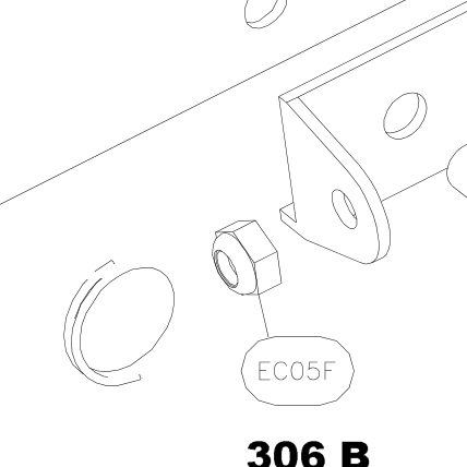 EC05F – Elevator tube front part (X-Air F Gumnam) spare part diagram