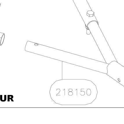 218150 – Elevator fork (X-Air F Gumnam) spare part diagram