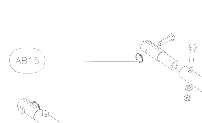 AB15 – Elevator fork (X-Air F Gumnam) spare part diagram