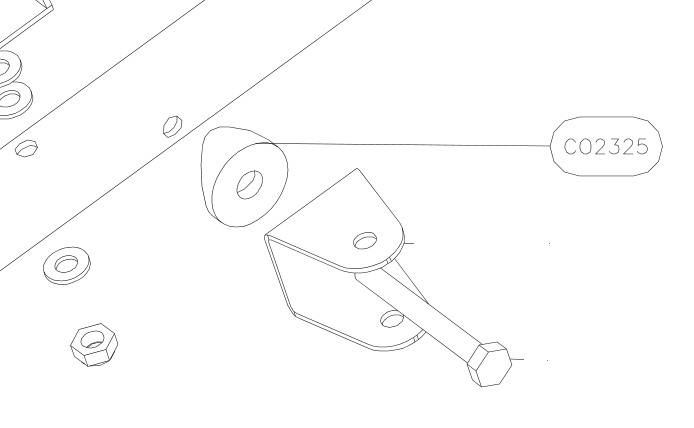 CO2325 – Fin trailing edge (X-Air F Gumnam) spare part diagram