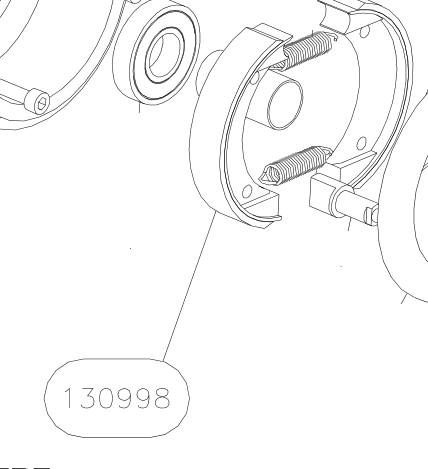 130998 – Rear wheels (X-Air F Gumnam) spare part diagram