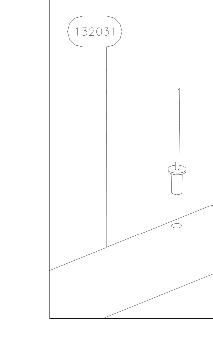 132031 – Rudder (X-Air F Gumnam) spare part diagram