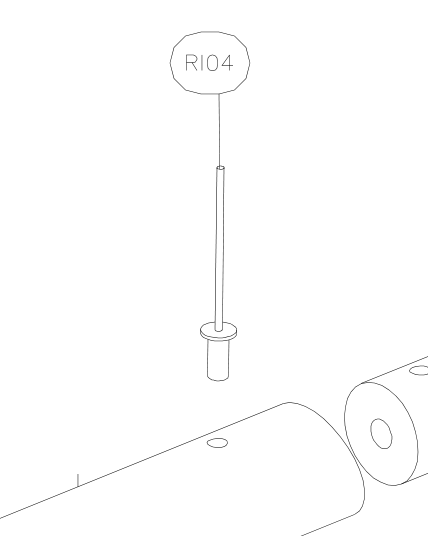 RI04 – Rudder (X-Air F Gumnam) spare part diagram