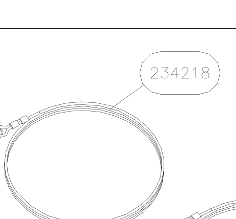 234218 – Cables set (X-Air F Gumnam) spare part diagram