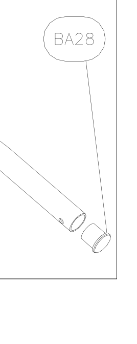 BA28 – Front roll bar (X-Air F Gumnam) spare part diagram