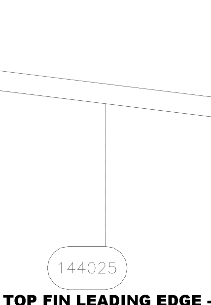 144025 – Top fin leading edge (X-Air F Gumnam) spare part diagram