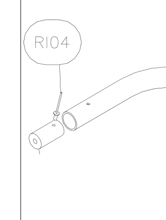 RI04 – Top fin leading edge (X-Air F Gumnam) spare part diagram