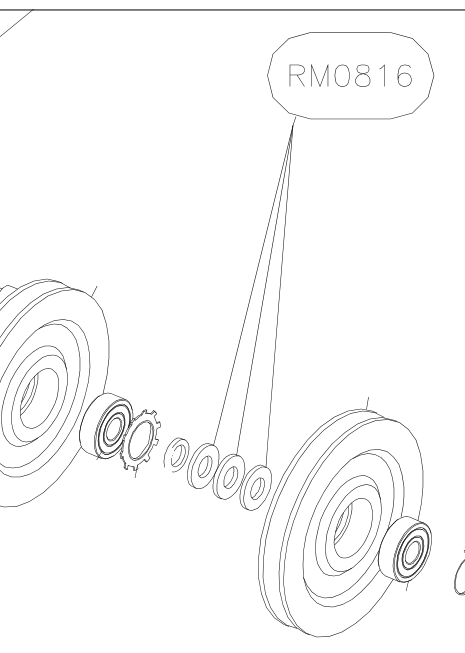 RM0816 – Leading edge (X-Air) spare part diagram