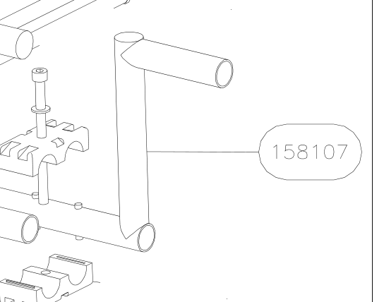 158107 – Rudder pedals (X-Air F Gumnam) spare part diagram