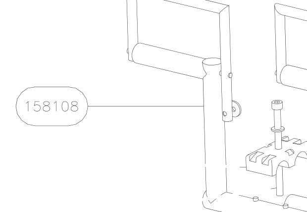 158108 – Rudder pedals (X-Air F Gumnam) spare part diagram