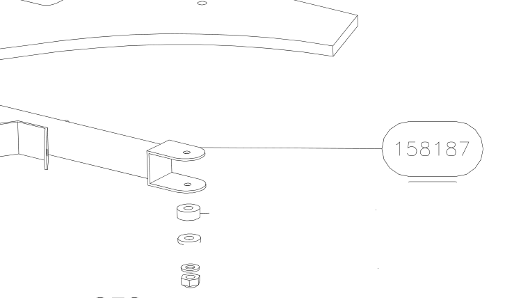 158187 – Rudder pedals (X-Air F Gumnam) spare part diagram