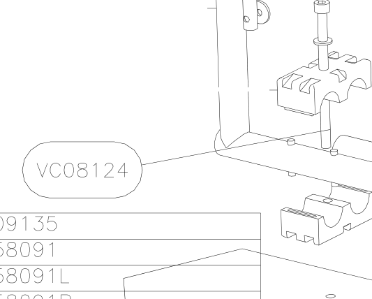 VC08124 – Rudder pedals (X-Air F Gumnam) spare part diagram