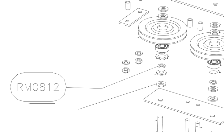 RM0812 – Control sticks (X-Air F Gumnam) spare part diagram
