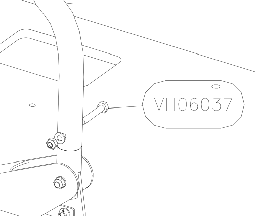 VH06037 – Control sticks (X-Air F Gumnam) spare part diagram