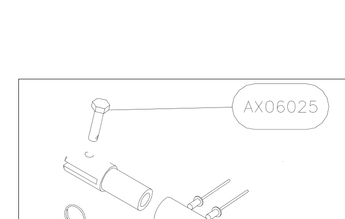 AX06025 – Central jury struts (X-Air F Gumnam) spare part diagram