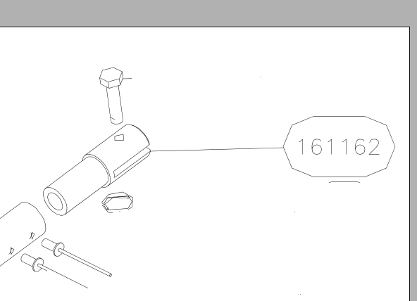 161162 – Central jury struts (X-Air F Gumnam) spare part diagram