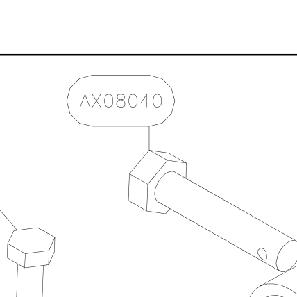 AX08040 – Front wing struts (Hanuman) spare part diagram