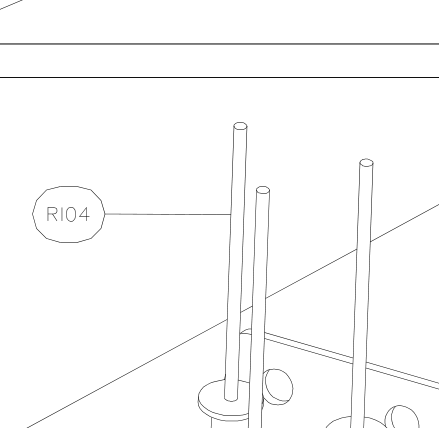 RI04 – Front wing struts (Hanuman) spare part diagram