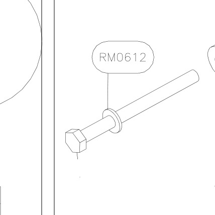 RM0612 – Rudder (Hanuman) spare part diagram