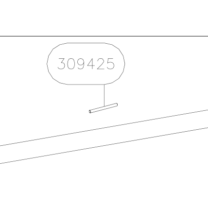 309425 – Wing tip tube (Hanuman) spare part diagram