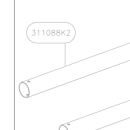 311088K2 – Wing compression tubes (Hanuman) spare part diagram