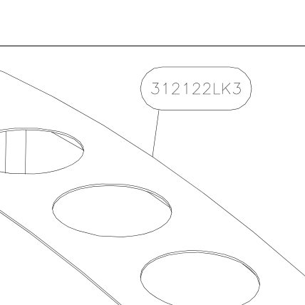 312122LK3 – Wing root (Hanuman) spare part diagram