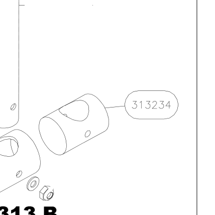 313234 – Flaps control (Hanuman) spare part diagram