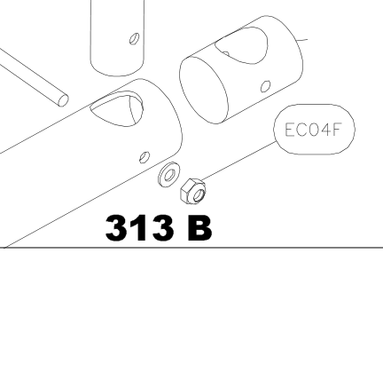EC04F – Flaps control (Hanuman) spare part diagram