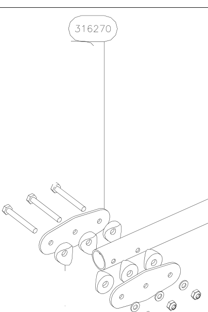316270 – Elevator tube rear part (Hanuman) spare part diagram