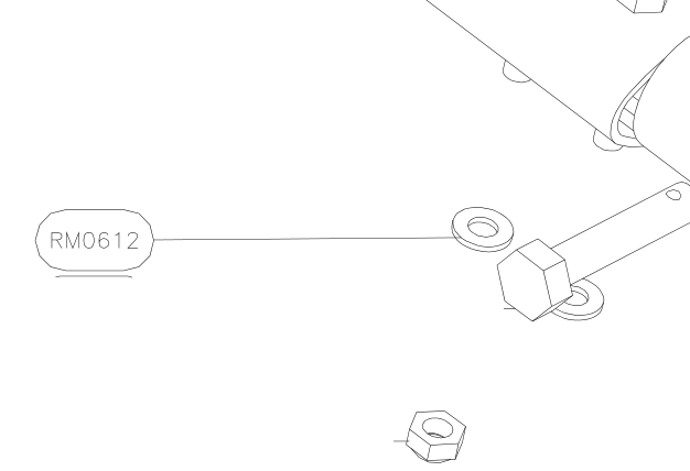 RM0612 – Front wing strut (X-Air) spare part diagram