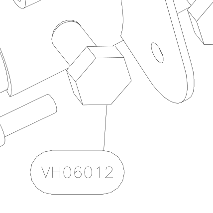 VH06012 – Lower fuselage tube (Hanuman) spare part diagram