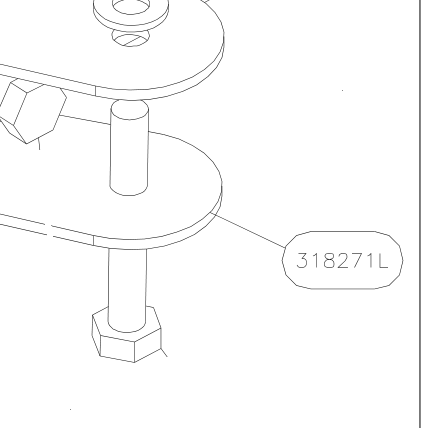 318271L – Upper fuselage tube (Hanuman) spare part diagram