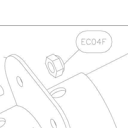 EC04F – Upper fuselage tube (Hanuman) spare part diagram