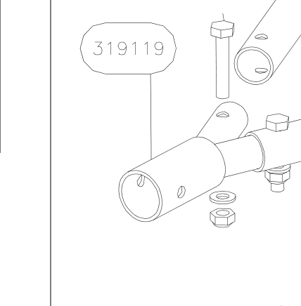 319119 – Elevator fork (Hanuman) spare part diagram